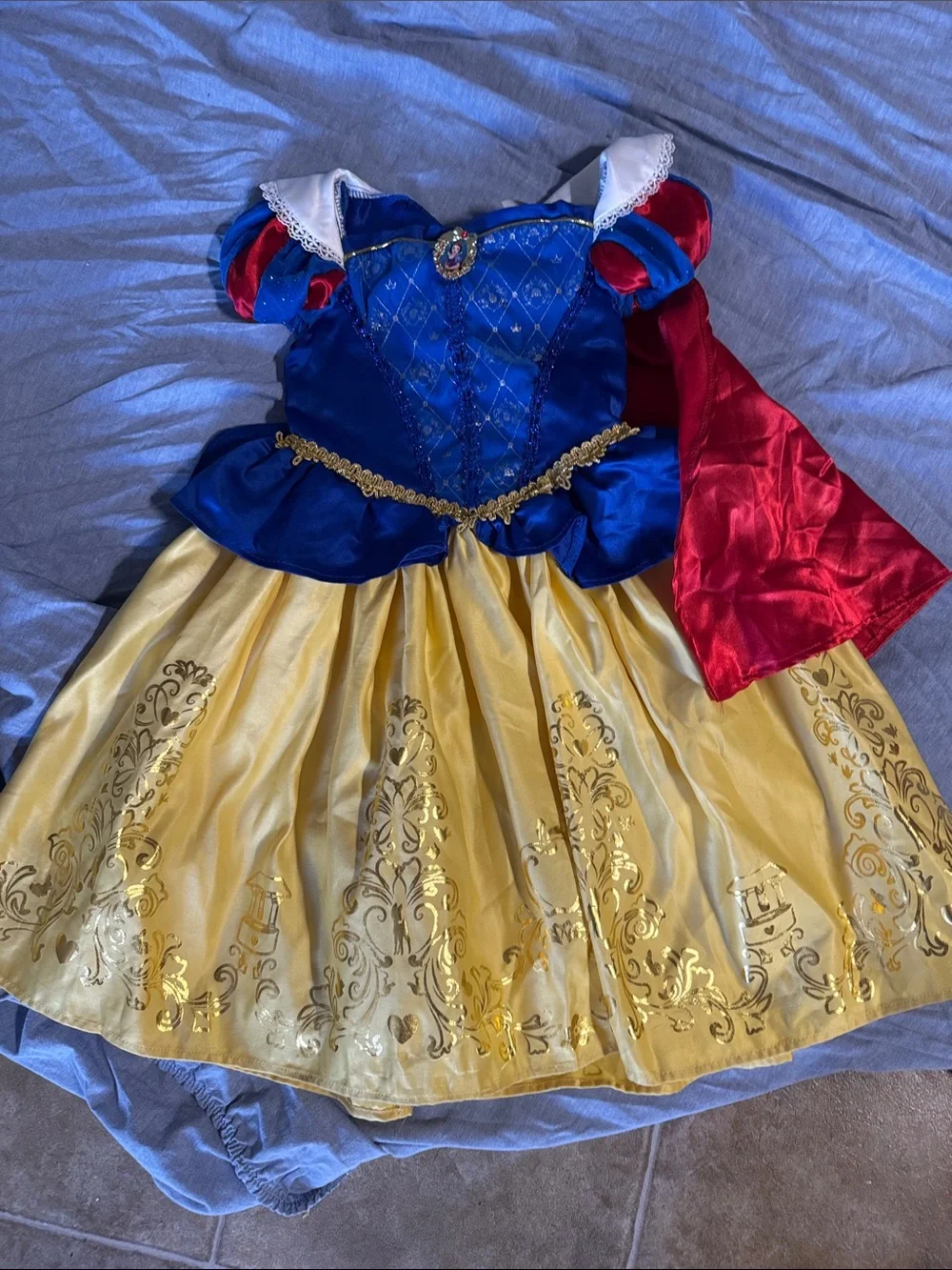 Disney Snow White Inspired Blue, Red & Yellow Princess Costume - Picture 6 of 7